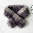 Faux Sable Fur Collar Scarf