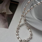 Baroque Pearl-Style Collar Necklace