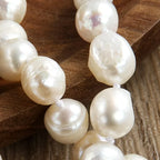 Long Baroque Pearl-Style Strand Necklace