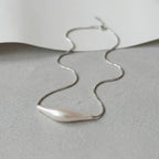 Silver-Tone Snake Chain Pendant Necklace