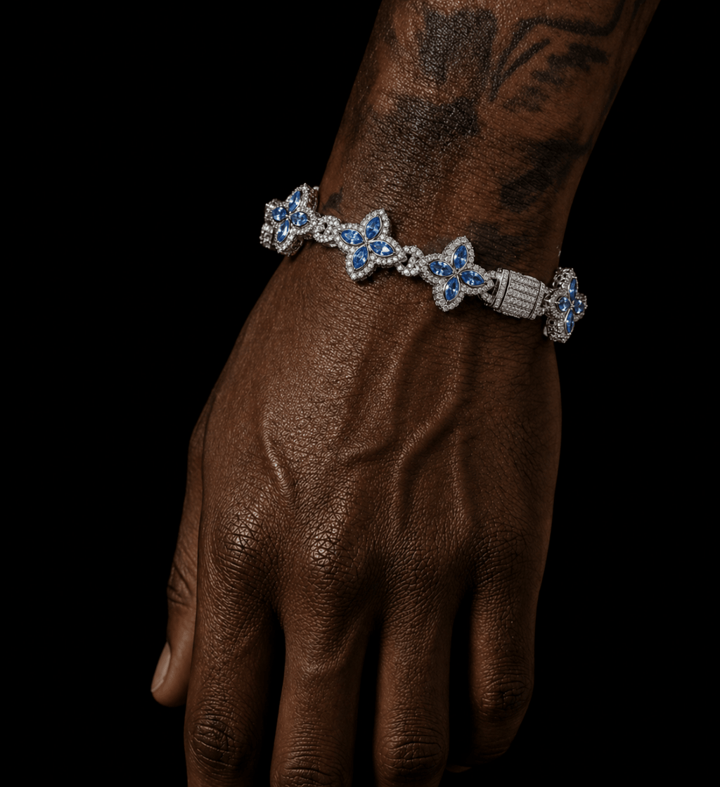 Azure Ice Flow Bracelet