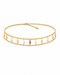 Diamond Charm Choker - ÉCLAT MARBELLA