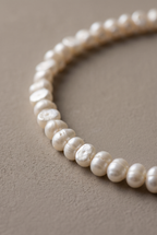Close-up of the 5-6 mm baroque nugget pearls
