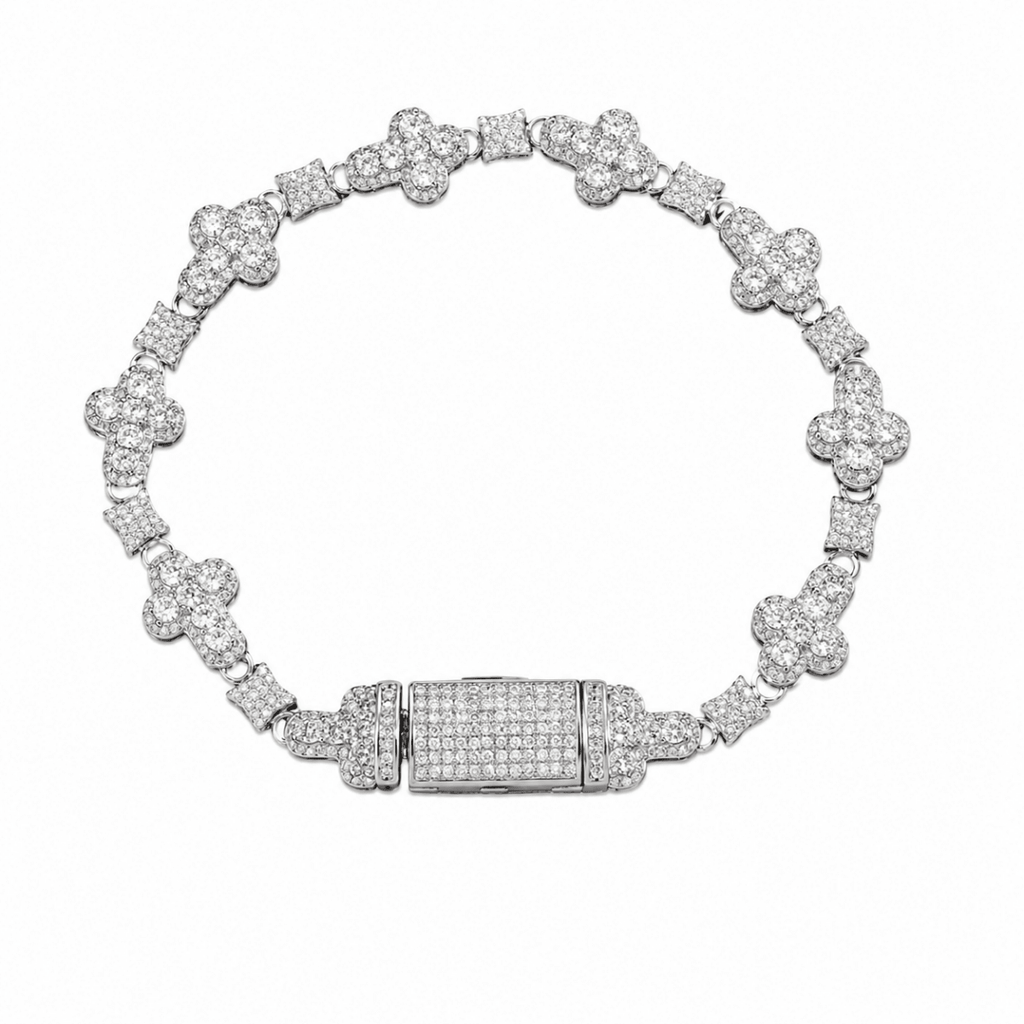 Iced Clover Bracelet