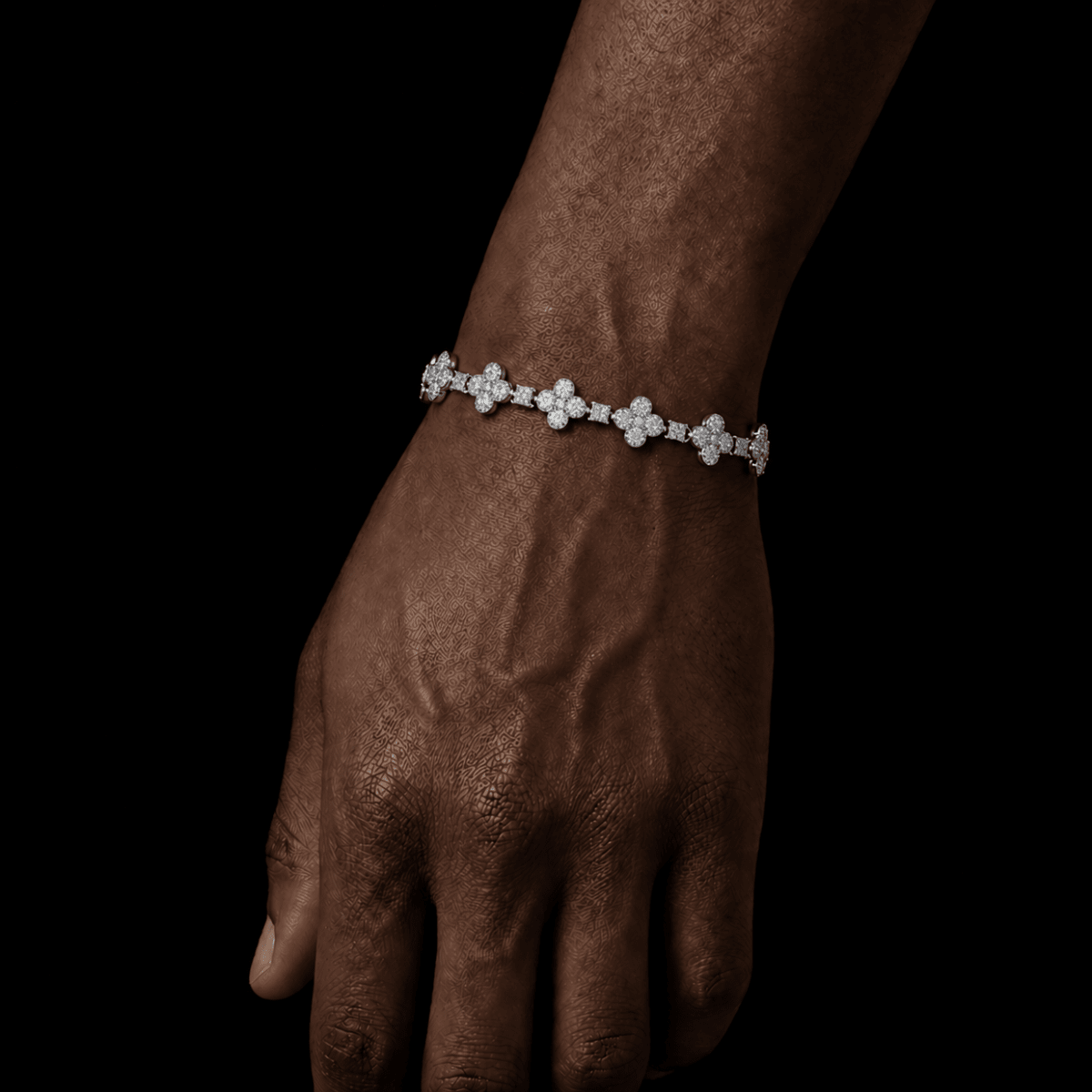 Iced Clover Bracelet