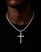 Iced Faith Name Silver