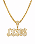 Iced Jesus Pendant Gold