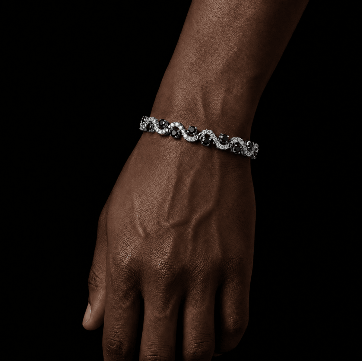 Obsidian Ice Bracelet