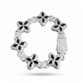 Obsidian Ice Flow Bracelet