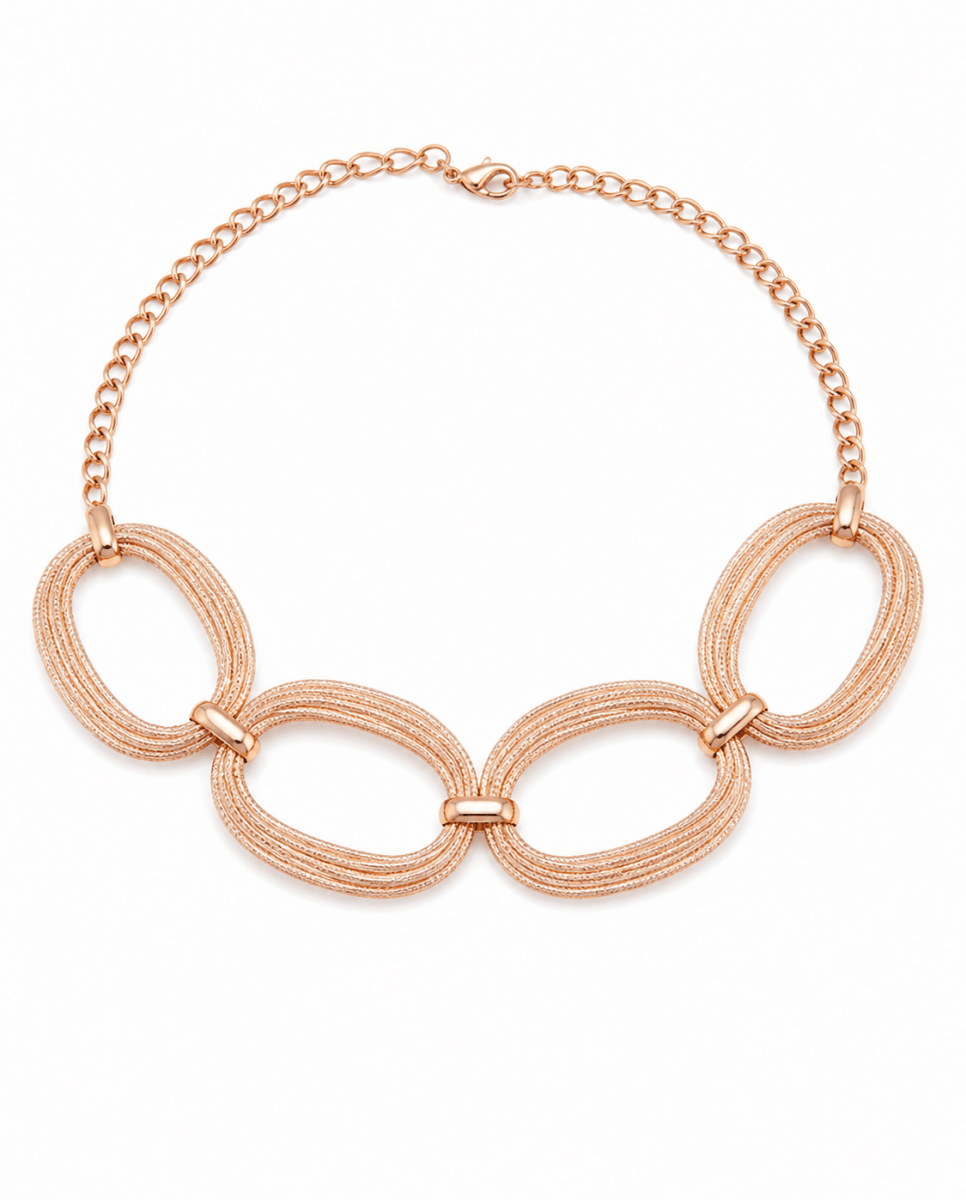 Rosé Loop Necklace - ÉCLAT MARBELLA
