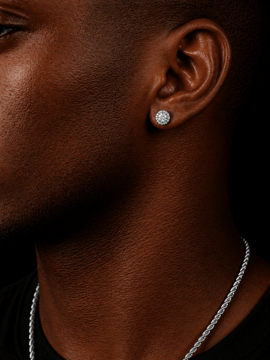 Round Halo Studs