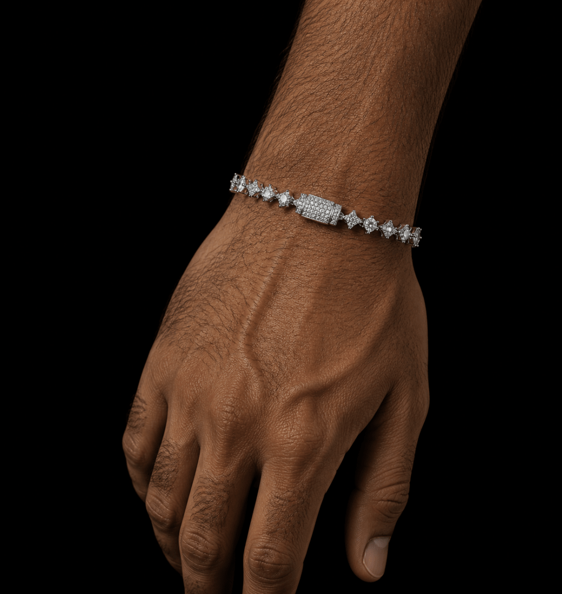 Stardust Tennis Bracelet Silver